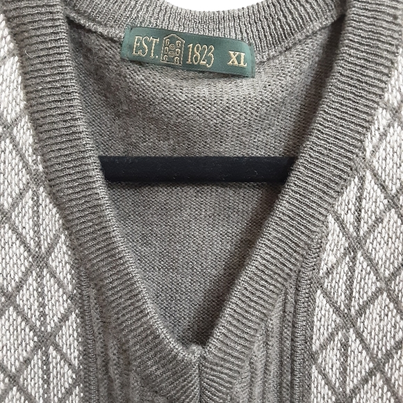 EST 1823 Men's Brown Sweater Sz XL - Picture 7 of 10